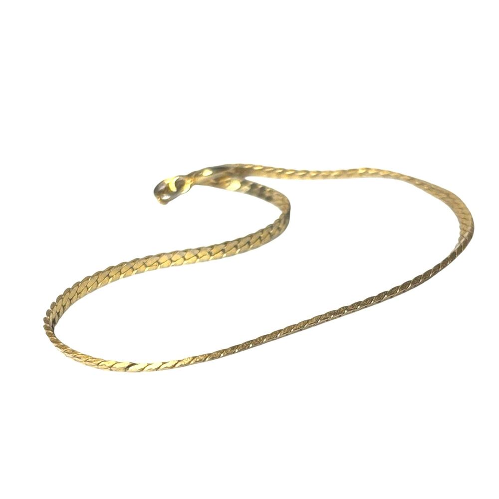 Vintage Gold Tone Chain Bracelet 7” Minimalist Jewelry